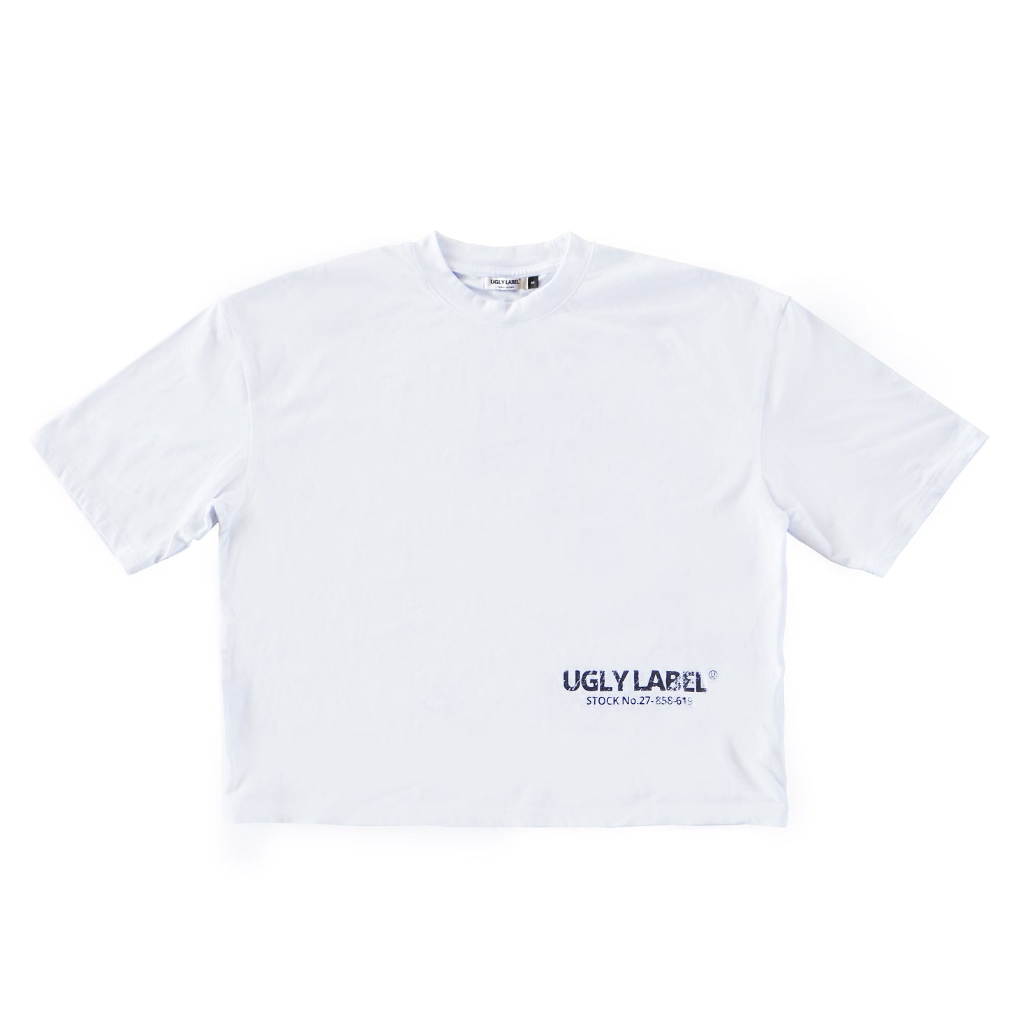 White Stock No. Box Tee