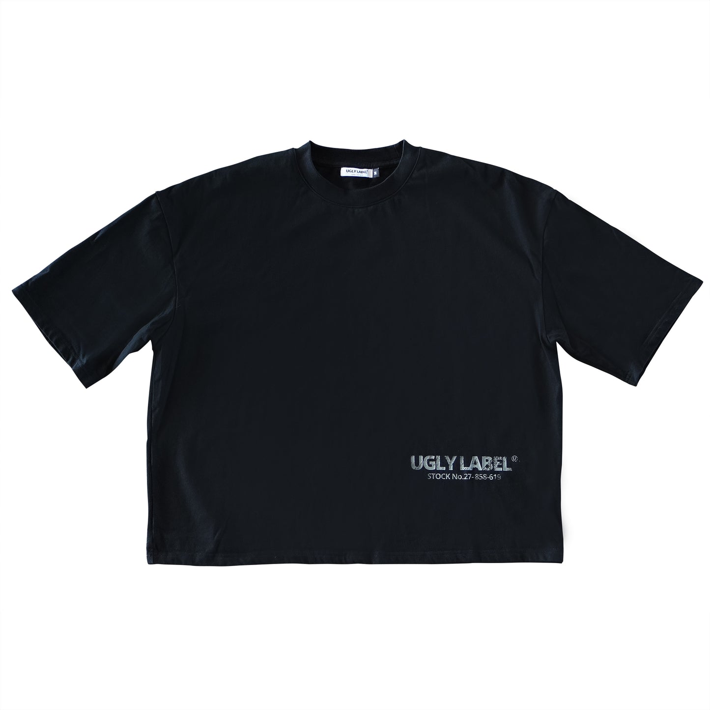 Black Stock No. Box Tee